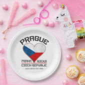 名前をカスタムするプラハ ペーパープレート (パーティー)