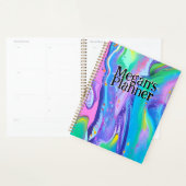 名前をカスタムするプランナーパステルリキッドアート プランナー手帳 (ディスプレー)
