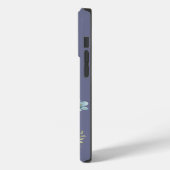 名前をカスタムするプルプルグレーボタニカルワイルドフラワー Case-Mate iPhoneケース (裏面 / 左)