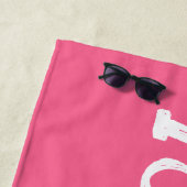 名前をカスタムするプール誕生日パーソナライズされた休暇 ビーチタオル (インサイチュ)