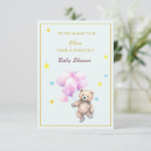 名前をカスタムするベア浮気球赤ちゃんシャワー (スタンド正面)