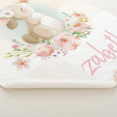 名前をカスタムするベビー子供部屋 シェルパブランケット (3/4)