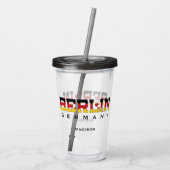 名前をカスタムするベルリンドイツ アクリルタンブラー (裏面)