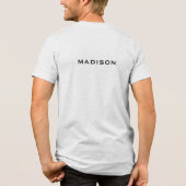 名前をカスタムするベルリンドイツ トライブレンドTシャツ (裏面)