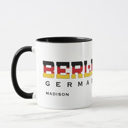 名前をカスタムするベルリンドイツ マグカップ (左)