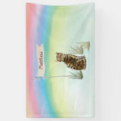 名前をカスタムするベンガルキャットペット 横断幕 (縦)