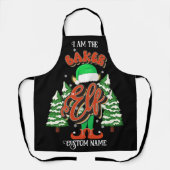 名前をカスタムするベーカー小妖精や小人 パーソナライズされた エプロン (正面)