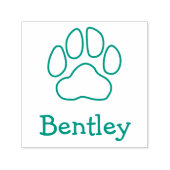 名前をカスタムするペットの署名手の印刷のアウトライン セルフインキングスタンプ (デザイン)