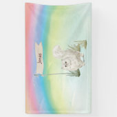 名前をカスタムするペルシャ猫ペット 横断幕 (縦)