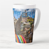 名前をカスタムするペルーラマ カフェラテマグ (右アングル)