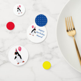 名前をカスタムするペンギン表紙吹雪 コンフェッティ