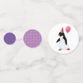 名前をカスタムするペンギン表紙吹雪 コンフェッティ (裏面)