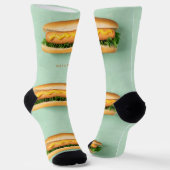 名前をカスタムするホットドッグ ソックス (傾斜あり)