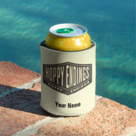 名前をカスタムするホッピーEndingsビールボトルクール 缶クーラー