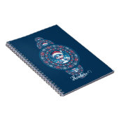 名前をカスタムするホリデーかわいいベアーガジュアルマンダラ ノートブック (右側)