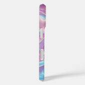 名前をカスタムするホログラフィックパステル虹色 Case-Mate iPhoneケース (裏面 / 右)