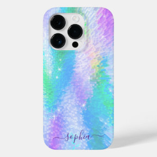 名前をカスタムするホログラフィック虹色 Case-Mate iPhone 14 PROケース