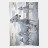 名前をカスタムするホワイトホース キッチンタオル (縦)