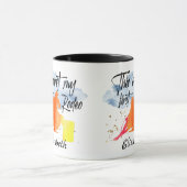 名前をカスタムするホース女性のカーボーイ カラフル マグカップ (中央)