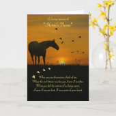 名前をカスタムするホース悔やみや弔慰 カード (黄色い花)