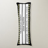 名前をカスタムするホームムービーシアターマーキーパーソナル ボディピロー (正面縦)