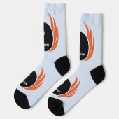 名前をカスタムするボウリング火炎付きボール ソックス (左)