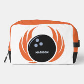 名前をカスタムするボウリング火炎付きボール ドップキット (裏面)