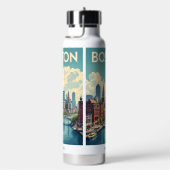 名前をカスタムするボストンマサチューセッツ ウォーターボトル (右面)