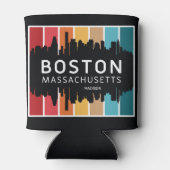 名前をカスタムするボストンマサチューセッツ 缶クーラー (裏面)