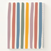 名前をカスタムするボホーレインボー新学期 ノートブック (裏面)