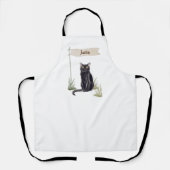 名前をカスタムするボンベイキャットペット エプロン (正面)