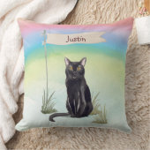 名前をカスタムするボンベイキャットペット クッション (ブランケット)