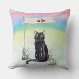 名前をカスタムするボンベイキャットペット クッション