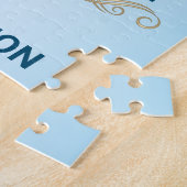 名前をカスタムするボーイファーストホーリーコミュニオンパズル ジグソーパズル (側面)