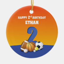 名前をカスタムするボーイ第2期バースデースポーツボール