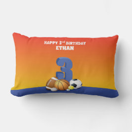 名前をカスタムするボーイ第3期バースポーズボール ランバークッション