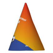 名前をカスタムするボーイ1歳バースデースポーツボール パーティーハット (右)