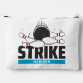 名前をカスタムするボーリングストライキ アクセサリーポーチ (裏面)