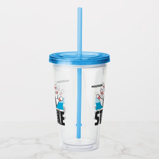 名前をカスタムするボーリングストライキ アクリルタンブラー (右)