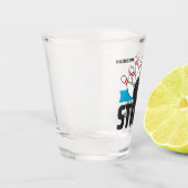 名前をカスタムするボーリングストライキ ショットグラス (左)