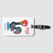 名前をカスタムするポルトゥギェスルースター ラゲッジタグ (正面横)