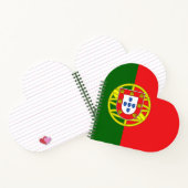 名前をカスタムするポルトガル国旗 ノートブック (内部)