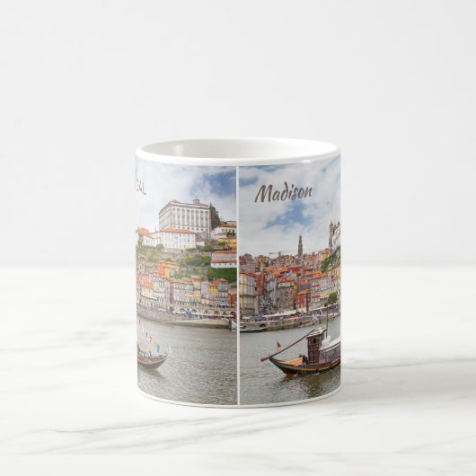 名前をカスタムするポルトポルトガル コーヒーマグカップ (中央)
