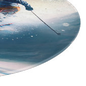 名前をカスタムするマウンテンスキーヤー カッティングボード (角)