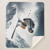 名前をカスタムするマウンテンスキーヤー シェルパブランケット (正面)