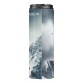 名前をカスタムするマウンテンスキーヤー タンブラー (裏面)