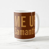 名前をカスタムするマグカップを埋める コーヒーマグカップ (正面右)