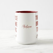 名前をカスタムするマグカップ マグカップ (中央)