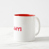 名前をカスタムするマググ ツートーンマグカップ (正面右)