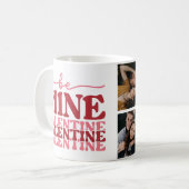 名前をカスタムするマグ、カップルパーソナライズされたマグ、ロマンチック コーヒーマグカップ (正面左)